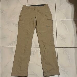 Eddie Bauer ascent hiking Women's Tan Straight Leg Pants